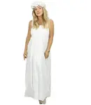 Pri Summer boho strapless maxi dress with ruffles SOLEA