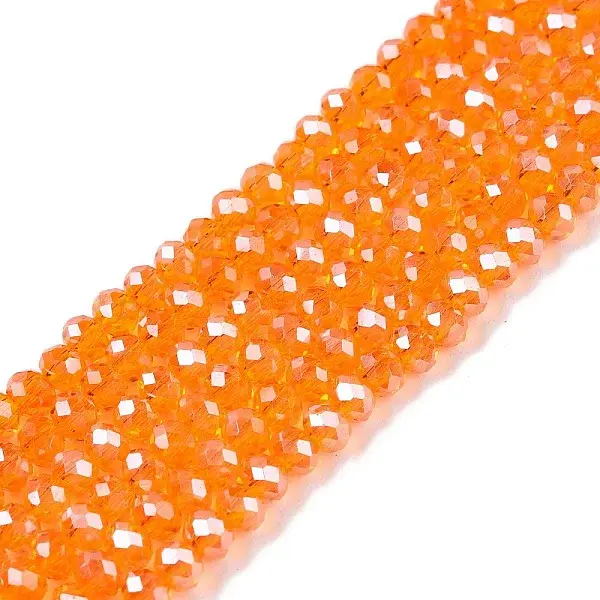 Electroplate Glass Beads Strands