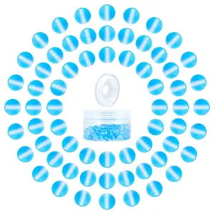 DIY Synthetic Moonstone Beads Stretch Bracelet Making Kits