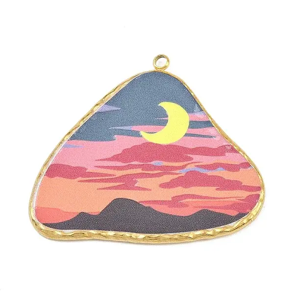 Printed 304 Stainless Steel Pendants