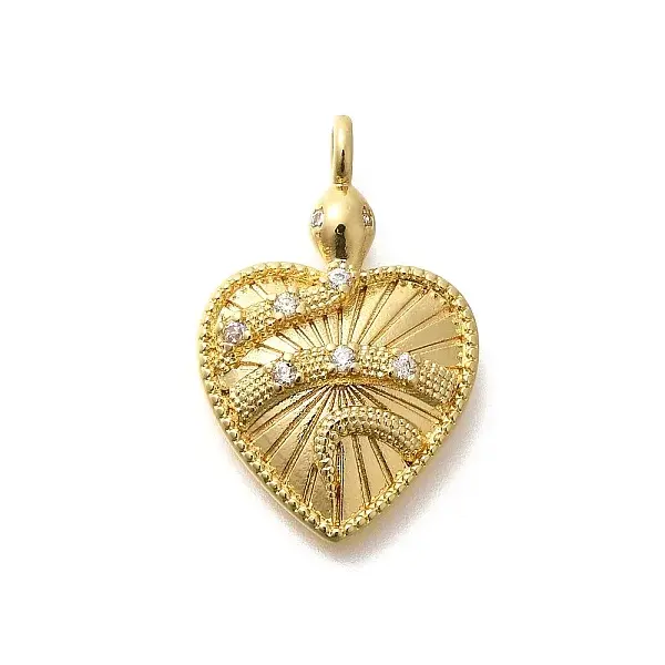 Rack Plating Brass Micro Pave Cubic Zirconia Pendants