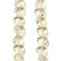 Baking Paint Transparent Glass Beads Strands