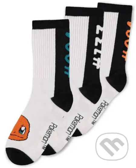 Pánske ponožky Pokémon: Characters (EU 35-38) biele