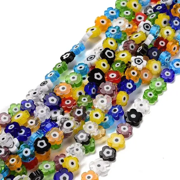 Handmade Millefiori Glass Bead Strands