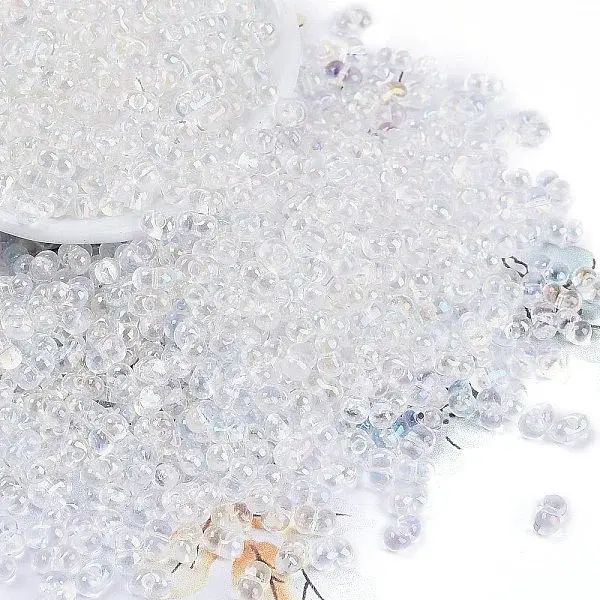 Transparent Colours Rainbow Glass Seed Beads