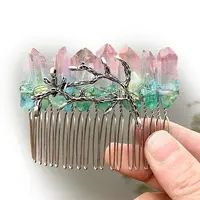 Natural Crystal Hair Combs