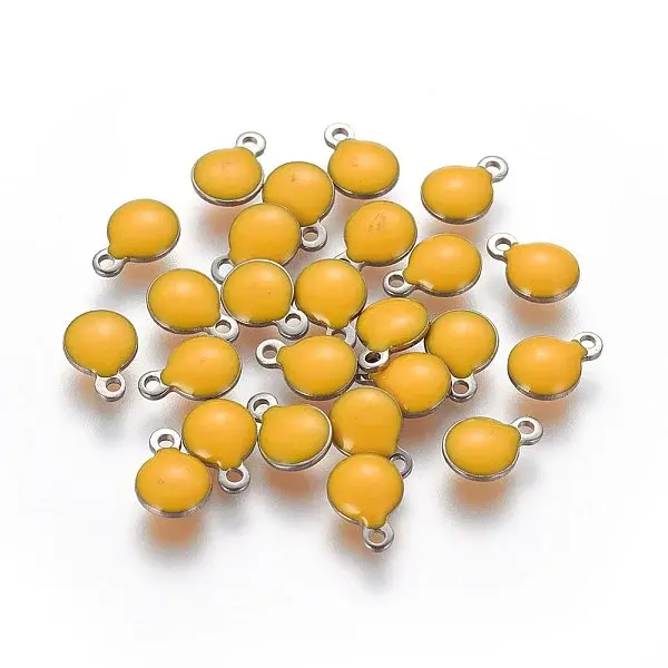 304 Stainless Steel Enamel Charms