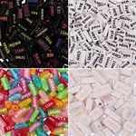 200G 4 Style Transparent Acrylic Beads