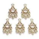 Brass Micro Pave Cubic Zirconia Chandelier Component Links