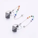 Chakra Gemstone Pyramid Dowsing Pendulums