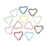 Spray Painted Electroplate Alloy Spring Gate Rings