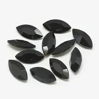 Pointed Back Glass Rhinestone Cabochons