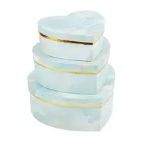 Marble Texture Pattern Paper Cardboard Jewelry Boxes