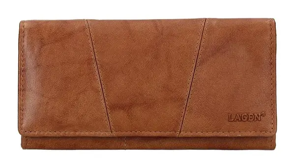 Dámska kožená peňaženka Lagen PWL-388 Cognac
