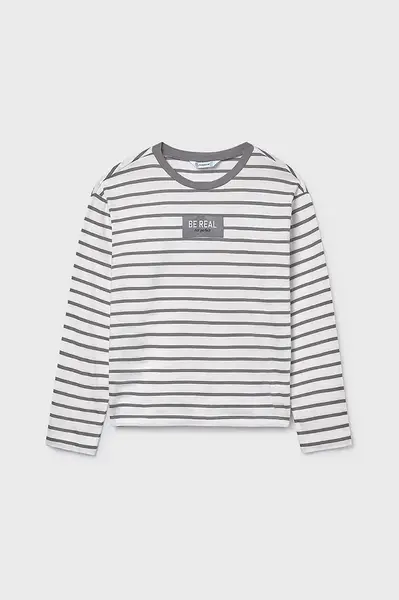 Detská bavlnená košeľa s dlhým rukávom Mayoral