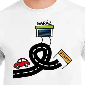 Tričko pre malých pretekárov, autodráha, 4 roky (104cm)