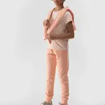 Girls' jogger sweatpants 4F - coral