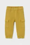 Dětské kalhoty Mayoral Joggers cargo žlutá barva, 2506