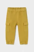 Dětské kalhoty Mayoral Joggers cargo žlutá barva, 2506