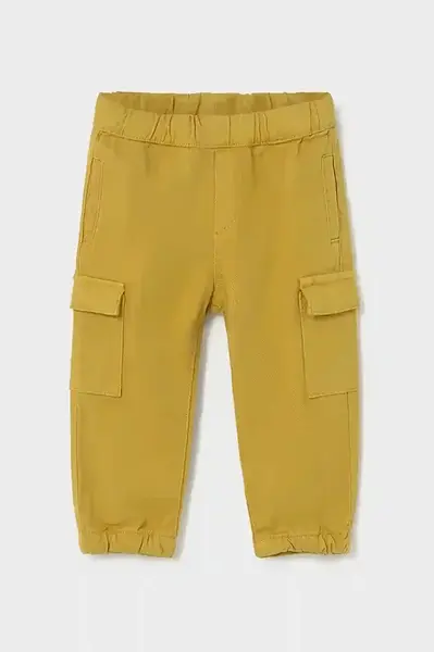 Dětské kalhoty Mayoral Joggers cargo žlutá barva, 2506