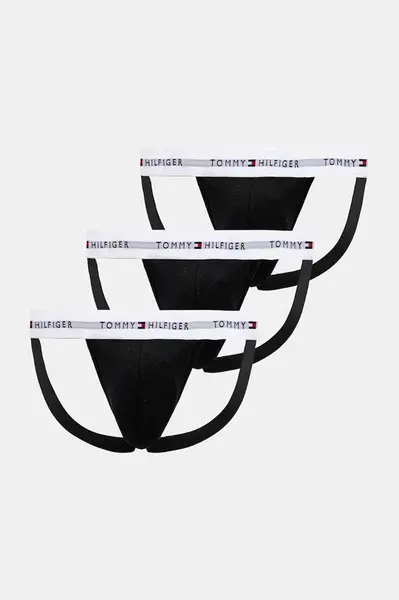 Jockstrapy Tommy Hilfiger 3-pack černá barva, UM0UM03384