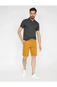 Koton Shorts - Yellow - Normal Waist