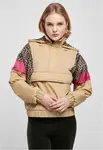 Women's jacket AOP Mixed Pull Over Unionbeige/dark/w.