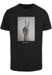 Black T-shirt with peace sign
