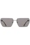CALVIN KLEIN MEN'S SUNGLASSES SILVER