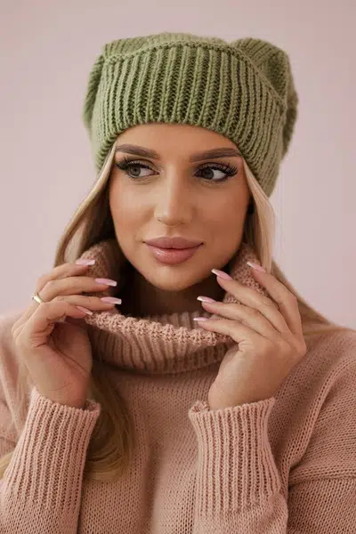 marka niezdefiniowana Dámska čiapka Ingrid K371 khaki