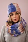 Women's set with mocher K208 beige+purple