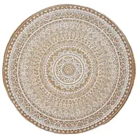 Linea Natura JUTOVÝ KOBEREC, 120 cm přírodní barvy, bílá