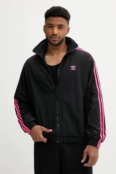 Bunda adidas Originals Firebird černá barva, přechodná, JY1332