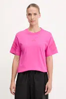 Bavlněné tričko adidas Future Icons dámské, růžová barva, JE3713