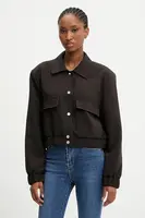 Bunda Answear.LAB hnědá barva, přechodná