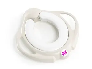 OK BABY Redukce na WC měkká protiskluzová s rukojeťmi Pinguo Soft White