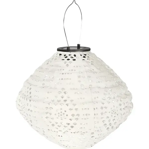 Solární LED svítilna House Nordic Harwood 30 cm bílá barva