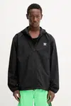 Bunda adidas Originals Essentials černá barva, přechodná, JW1055