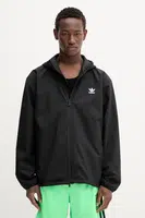 Bunda adidas Originals Essentials černá barva, přechodná, JW1055