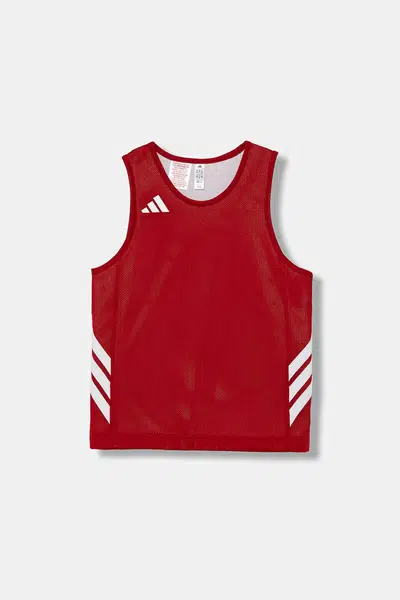 Dětský top adidas Originals červená barva, s aplikací, JM5138
