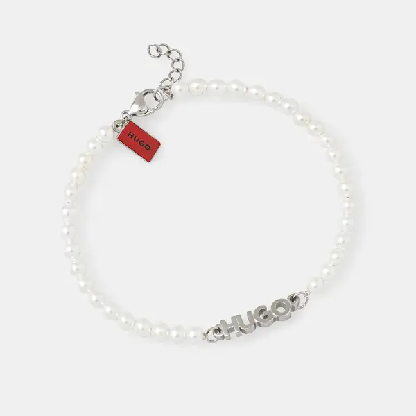 Náramek HUGO E-SMALLPEARL-BRA pánský, 50544521