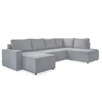 MID.YOU SEDACÍ SOUPRAVA, textil, světle šedá