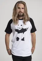 Brandalised Banksy Graffiti Panda Raglan triko