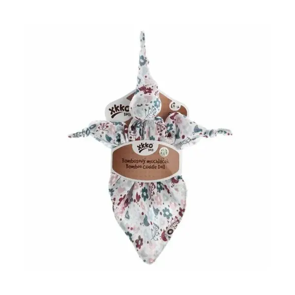 XKKO Bambusový maznáčik - Flowers&Birds girls