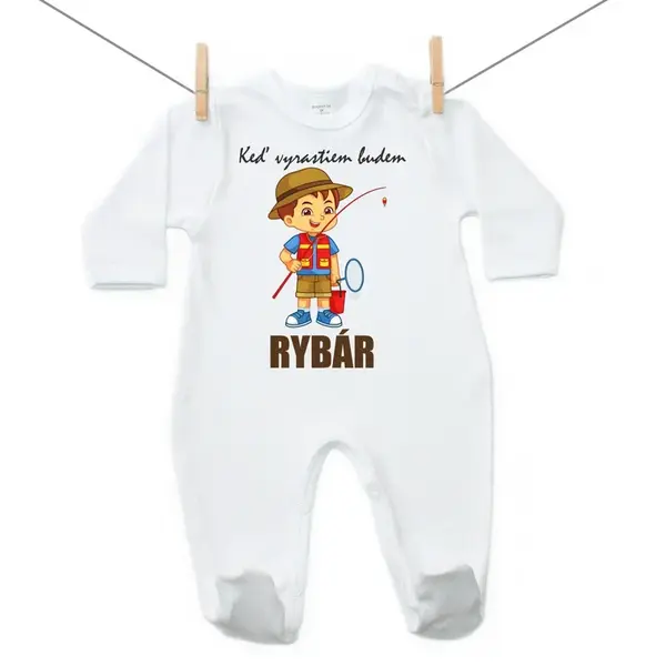 Boodyy Overal Keď vyrastiem budem rybár 56 (0-2 mesiace)