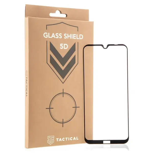 Tactical Glass Shield 5D sklo pre Xiaomi Redmi Note 8T - Čierna