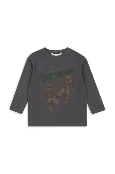 Dětské tričko s dlouhým rukávem s bavlnou Konges Sløjd ERA LS TEE OCS