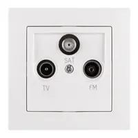 Zásuvka satelitní průběžná RETLUX RSB A369F AMY