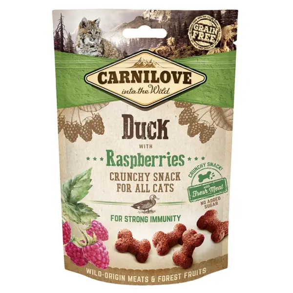 CARNILOVE Cat Crunchy Snack Duck&Raspberries 50 g