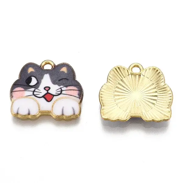 Rack Plating Printed Alloy Pendants